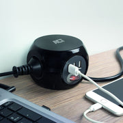 Act vierkante stekkerdoos (pdu) met 3 sockets type f 1,5m - afbeelding 2
