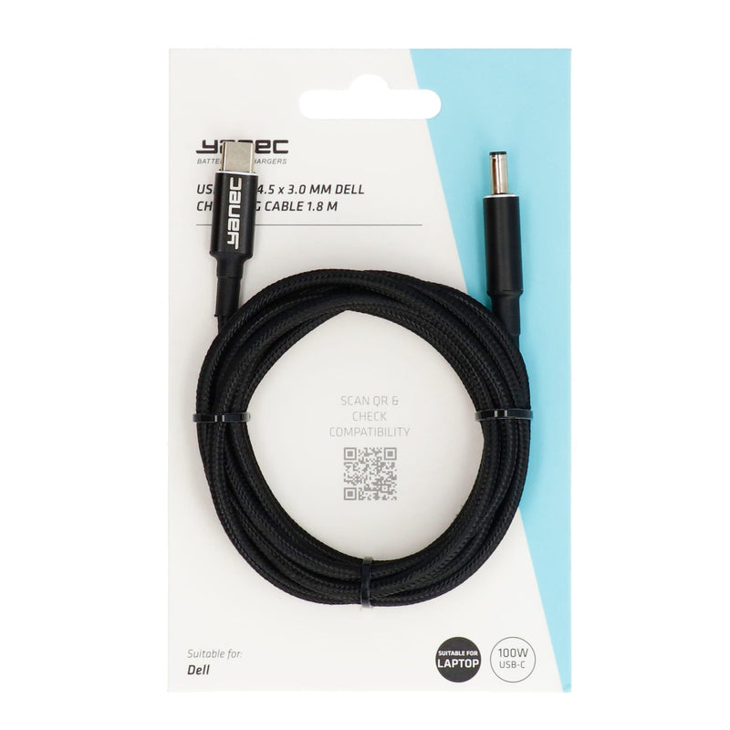 Yanec USB-C a 4,5 x 3,0 mm di ricarica Dell 1,8 m