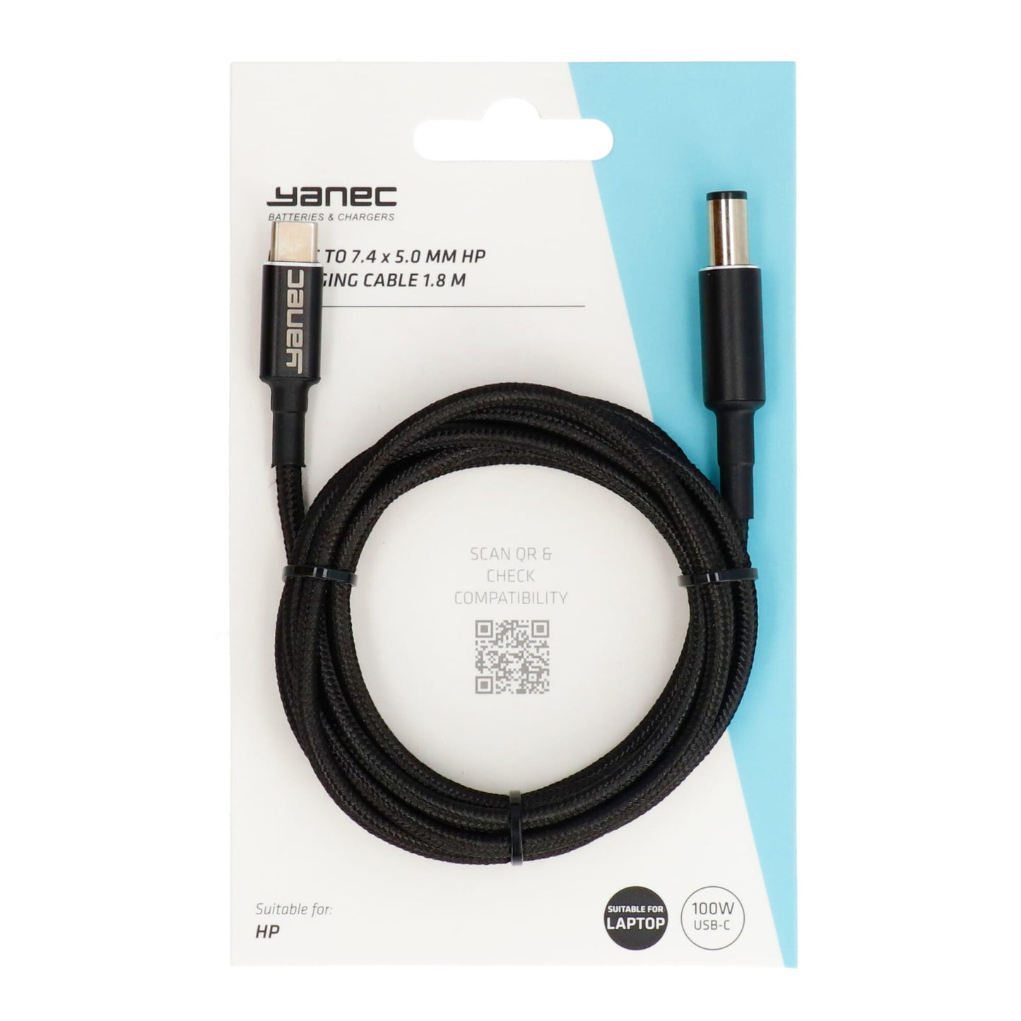 Yanec USB-C a 7,4 x 5,0 mm CAVO di ricarica 1,8 m