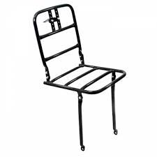 portador delantero de 26 pulgadas de aluminio negro