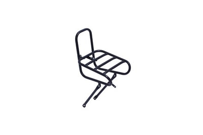 Steco soporte delantero liso 25cm perno de corona negro mate