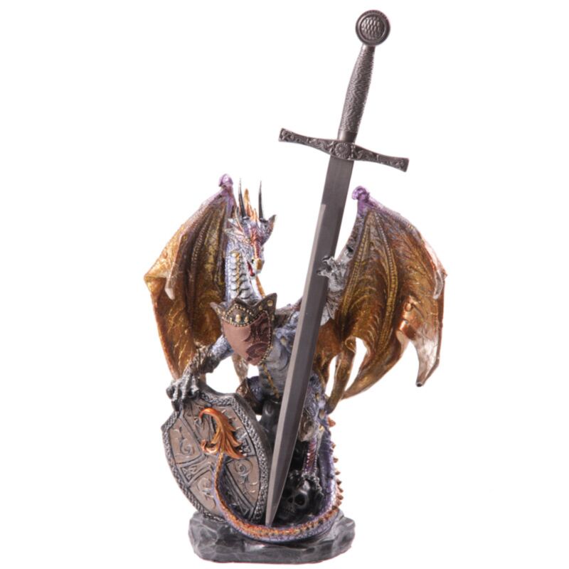 Drago di scudo del fuoco di Dark Legend