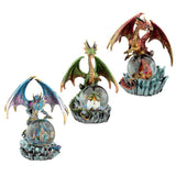 Dark legends kristallen bol draak sneeuwbol - afbeelding 1
