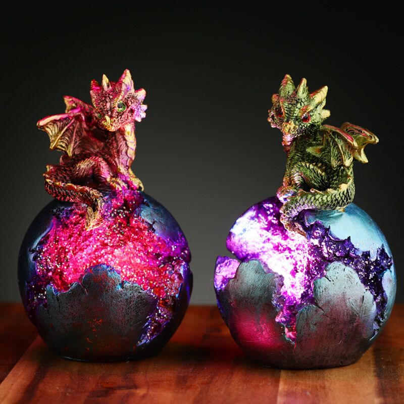 Baby draak led geode drakenei