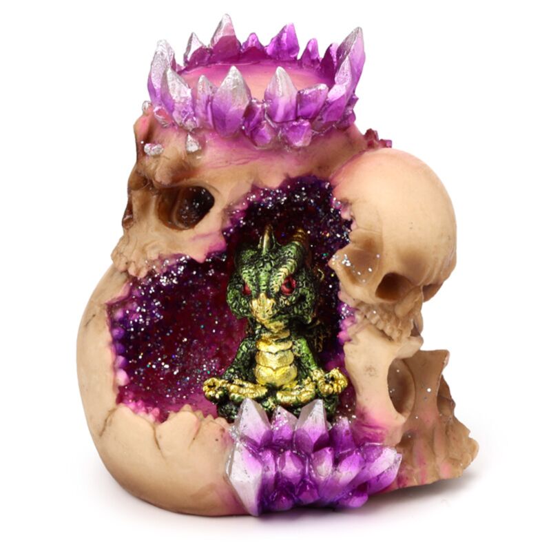 Elementos Baby Draak Crystal Schedel Waxinlight Holder