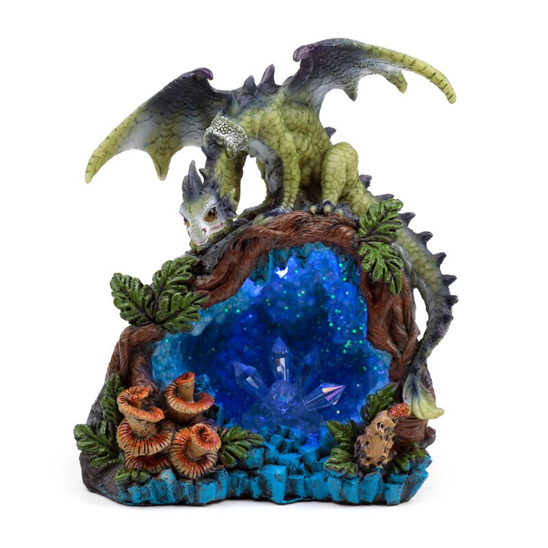 Sweet Dreams Baby Dragon Led Forest Crystal Cave