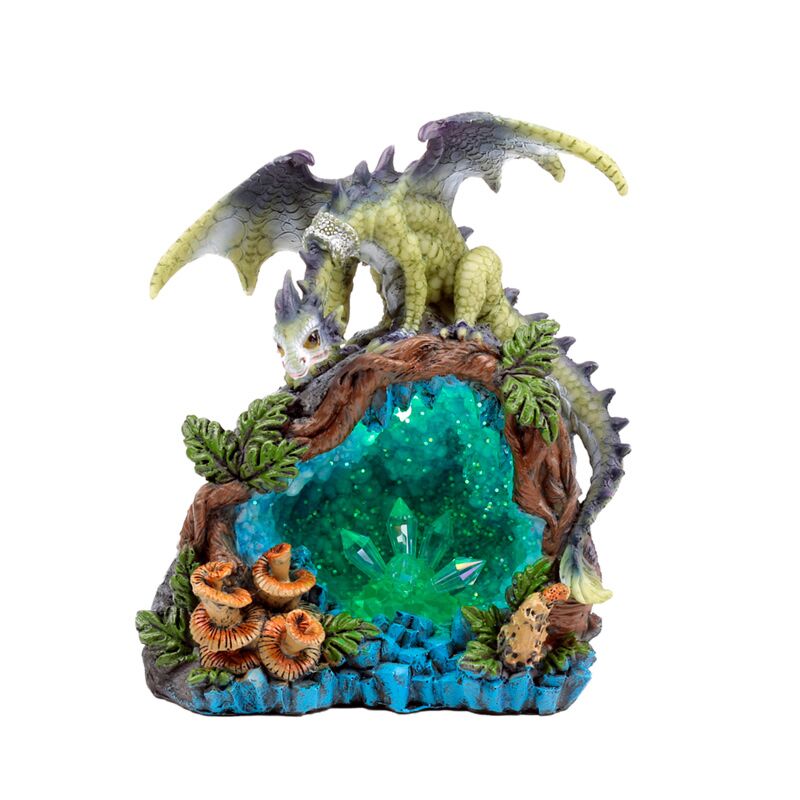 Sweet Dreams Baby Dragon Led Forest Crystal Cave