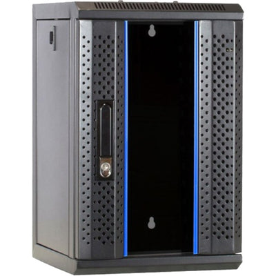 Dsi 10 inch 9u serverkast met glazen deur server rack