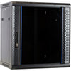 Dsi 12u wandkast met glazen deur - ds6412 server rack (zwart, 600 x 450 x 635mm)