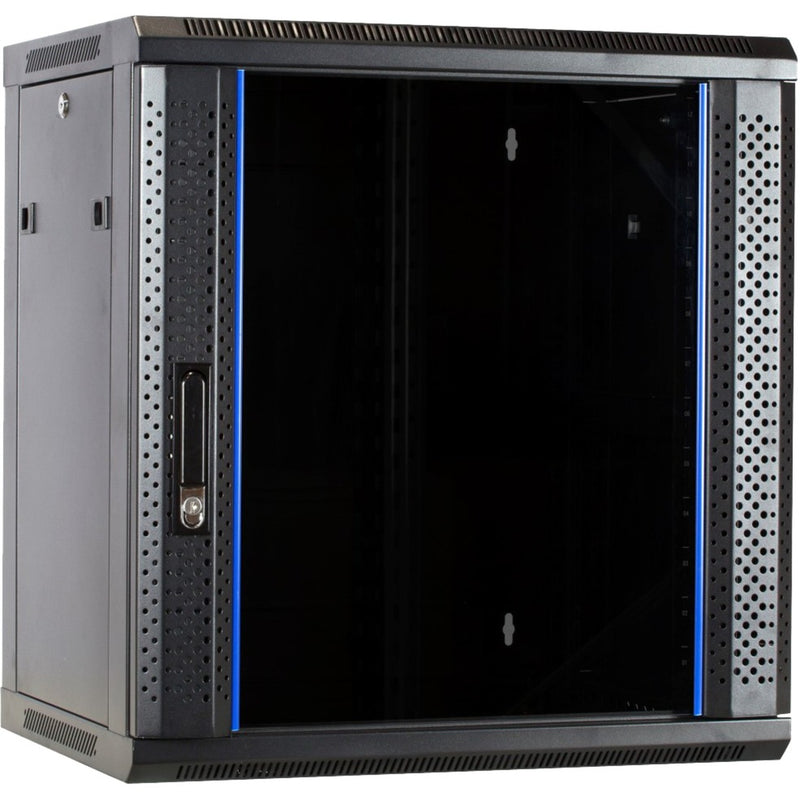 Dsi 12u wandkast met glazen deur - ds6412 server rack (zwart, 600 x 450 x 635mm)
