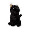 Zwarte kat pluche deurstopper