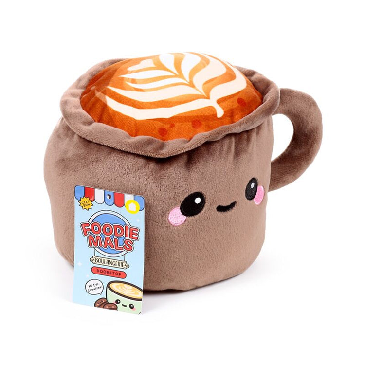 Foodiemals cappuccino pluche deurstopper