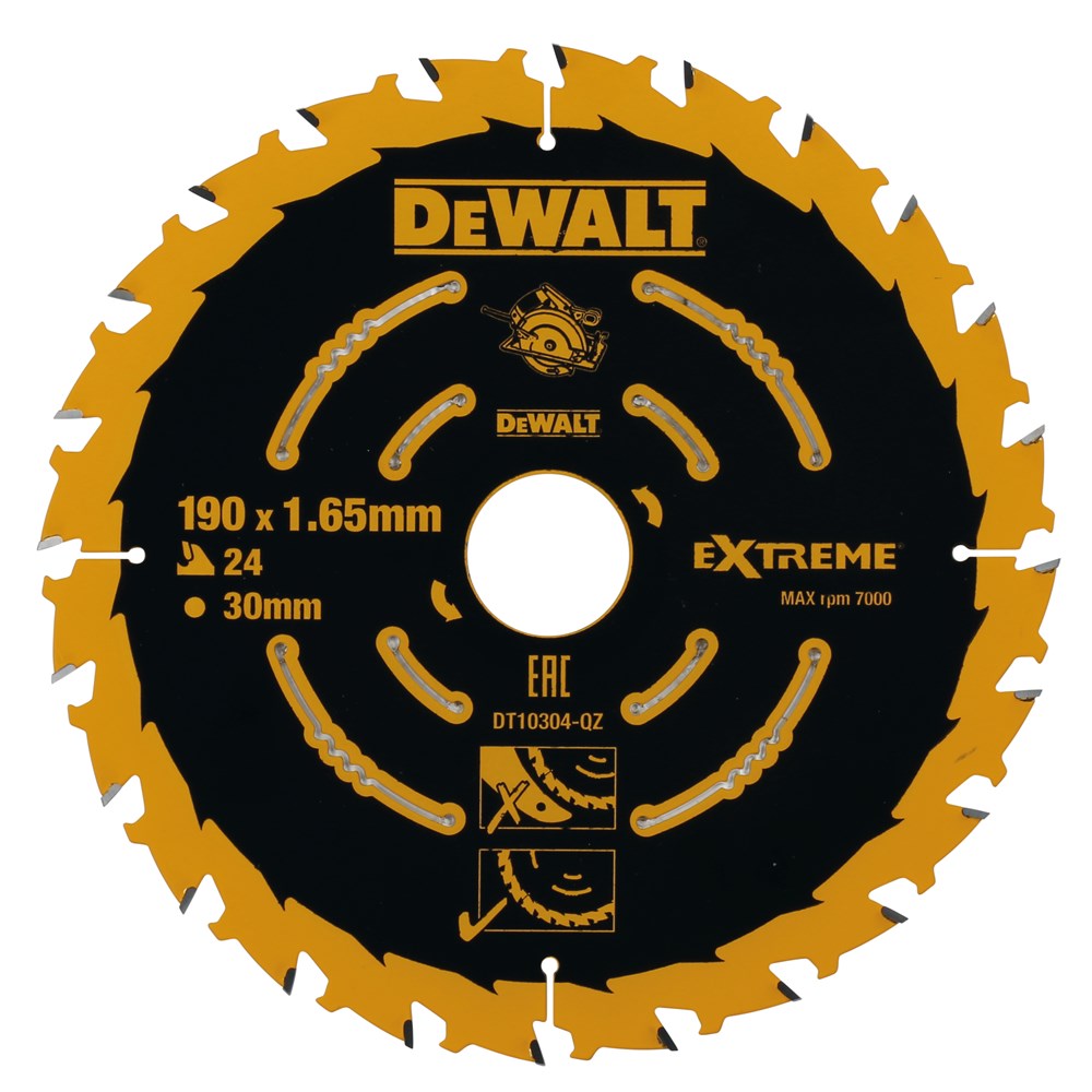 Accesorios DeWalt | hoja de sierra circular | 190x30x24t - dt10304-qz