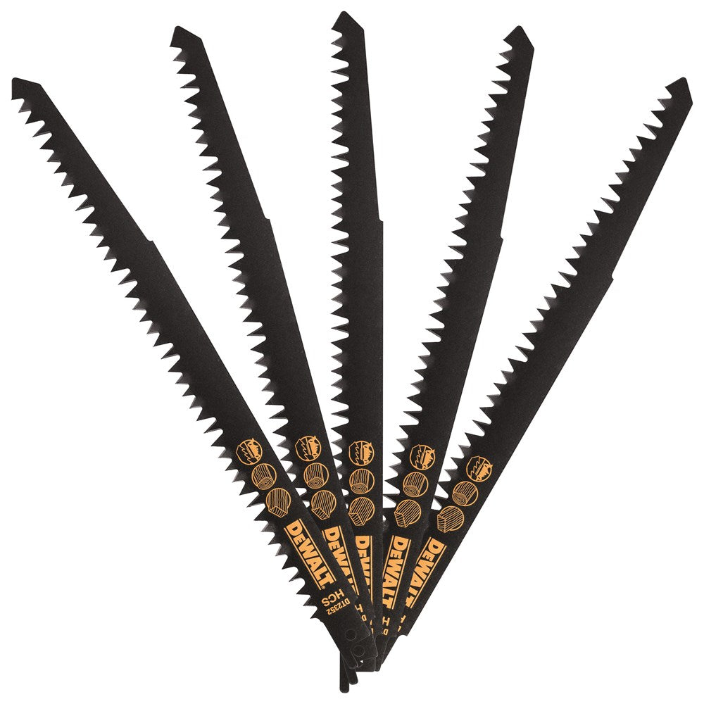 Accessori Dewalt lama per sega alternativa hcs 240x4,4-6,0 mm per segare velocemente e grossolanamente, ad es. potatura - dt2352-qz