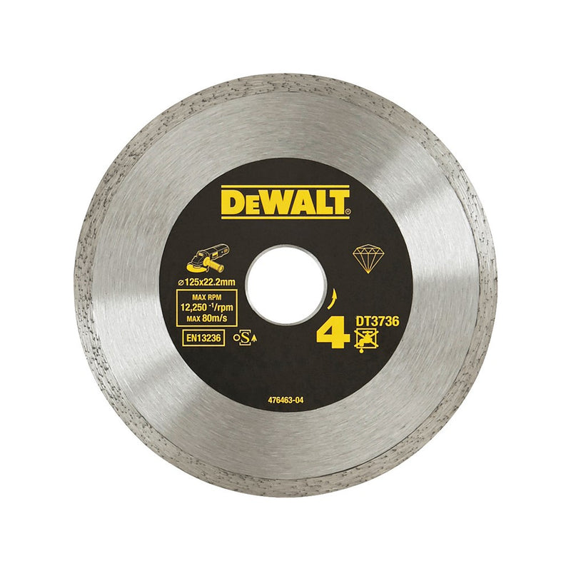 Accessori Dewalt Disco diamantato sinterizzato per piastrelle ø125mm - dt3736-xj
