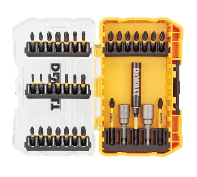Accesorios Dewalt Juego de puntas de destornillador flextorq de 33 piezas | en caso difícil - dt70742t-qz
