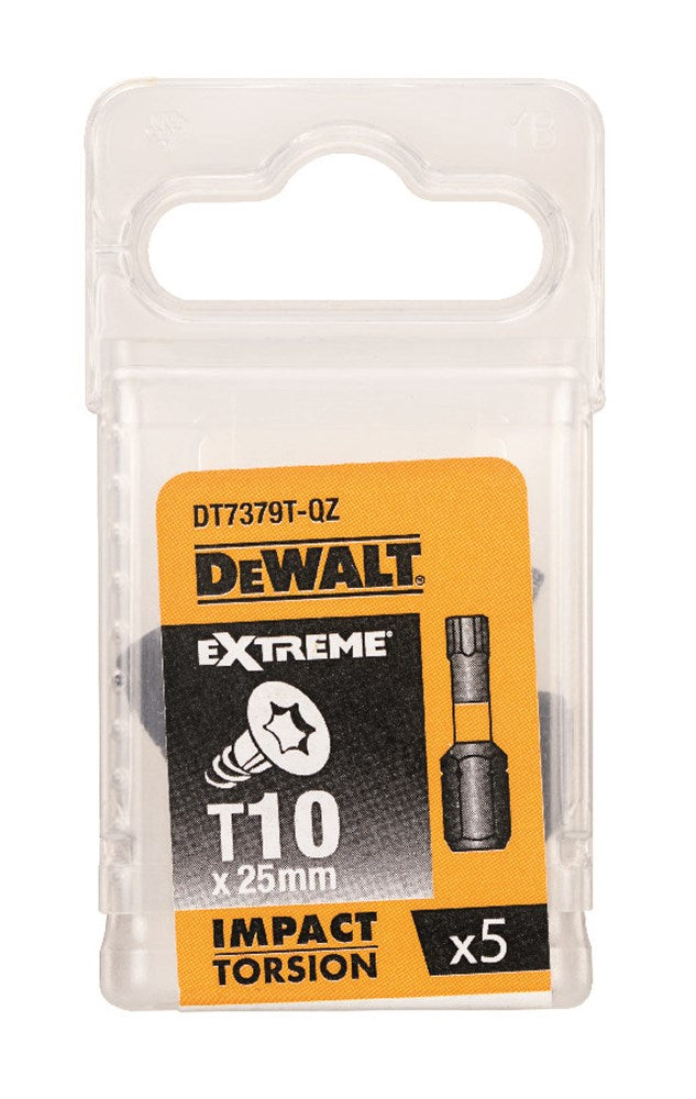 Dewalt accessoires impact torsion 25mm torx t10 - dt7379t-qz