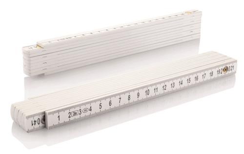 Metro pieghevole Vector 2m plastica bianca