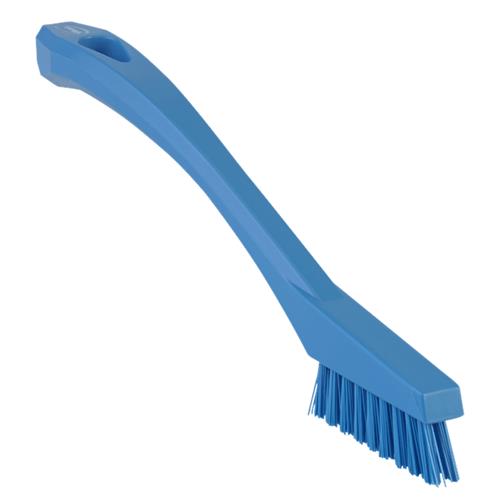 Spazzola di precisione Vikan blu molto dura 220x25x12 mm