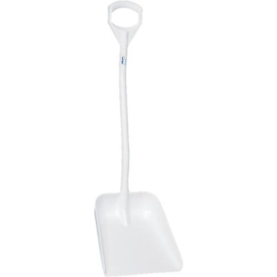 Vikan hygiene schop wit met normale steel 115 cm en groot blad 38x34