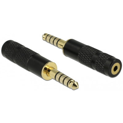 DeLOCK 5-pins stereo 4,4 mm male jack naar 4-pins stereo