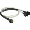 DeLOCK Cable Mini SAS HD SFF-8643 > 4 x SATA 7 Pin, 0,5m