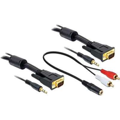 DeLOCK Cable VGA + Sound 5m male-male