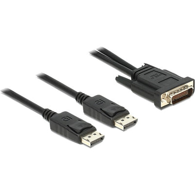 Delock DMS-59> 2 x Cable de DisplayPort