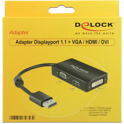DeLOCK DisplayPort > VGA HDMI DVI