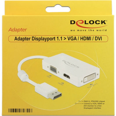 DeLOCK DisplayPort > VGA HDMI DVI