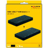 Delock HDMI USB-C KVM Switch 4K 60 Hz con USB 2.0