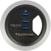 Delock in-desk hub 3 port usb 3.0 + 2 slot sd card reader kaartlezer