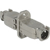 Delock koppeling voor netwerkkabel cat.6a stp (zilver)