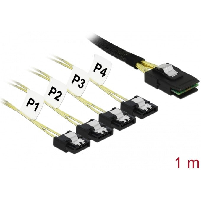 Delock Mini SAS SFF-8087> 4x SATA 7 pines