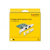 DeLOCK PCI Express x1 Card to 2 x RJ45 2.5 Gigabit LAN RT