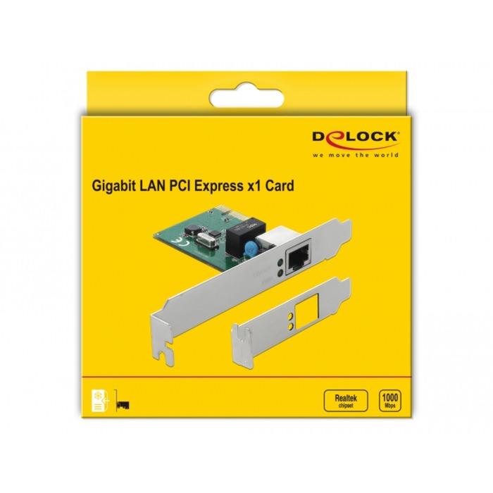 DeLOCK PCIe kaart 1x Gigabit LAN