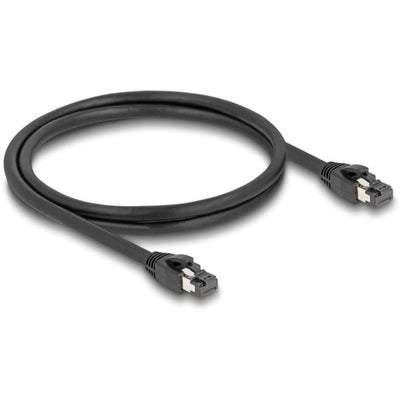 Delock patchkabel s ftp, rj-45 met cat.8.1 (zwart, 1 meter)