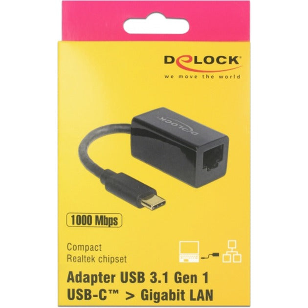 DeLOCK SuperSpeed USB-C (USB 3.1 Gen 1) male > Gigabit LA