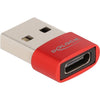 DeLOCK USB 2.0 Adapter USB-A male > USB-C female