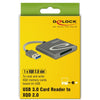DeLOCK USB 3.0 kaartlezer voor XQD 2.0 geheugenkaarten