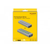 Delock usb 3.2 gen 1 hub met 7 poorten usb-hub (grijs)