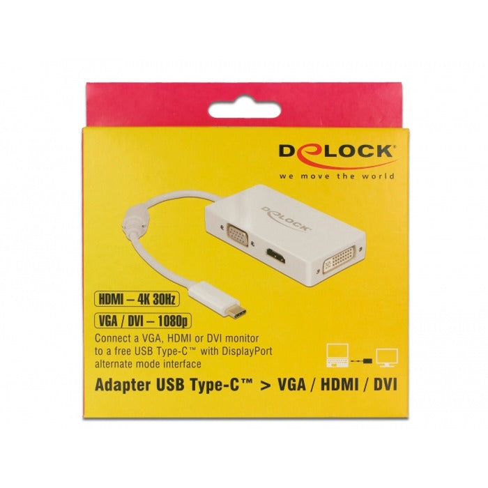 Delock USB-C> VGA HDMI DVI