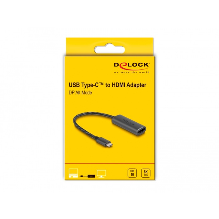 DeLOCK USB-C (male) > HDMI (female) (DP Alt Mode)