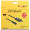 Delock USB-C (masculino)> HDMI (masculino) (modo alternativo DP)