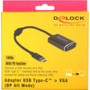 Delock USB-C Male> VGA Femenina con función PD