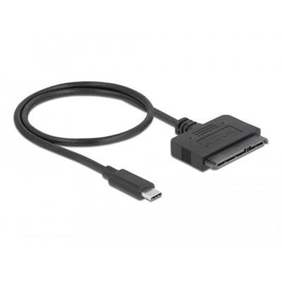 Delock usb type-c converter to 22 pin sata 6 gb s (zwart)