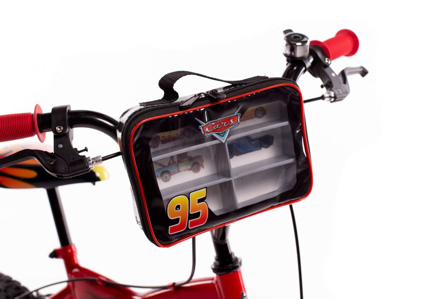 Disney autos disney cars bicicleta para niños - niños - 14 pulgadas - roja - dos frenos de mano