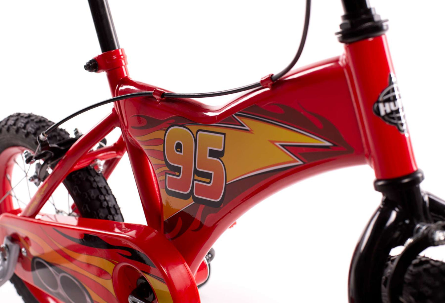 Disney autos disney cars bicicleta para niños - niños - 14 pulgadas - roja - dos frenos de mano