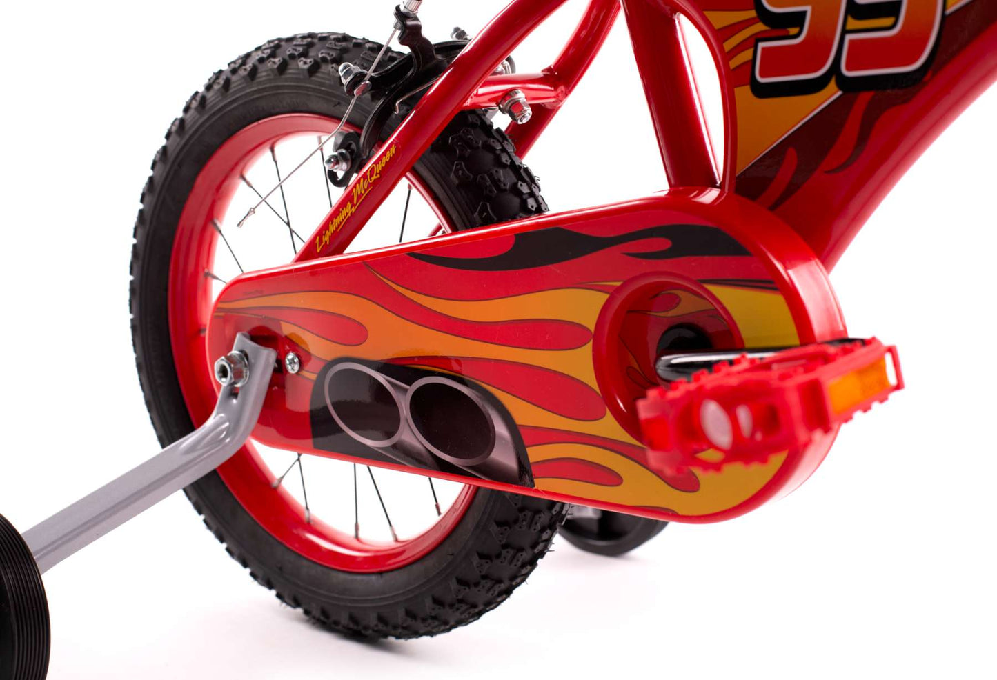Disney autos disney cars bicicleta para niños - niños - 14 pulgadas - roja - dos frenos de mano