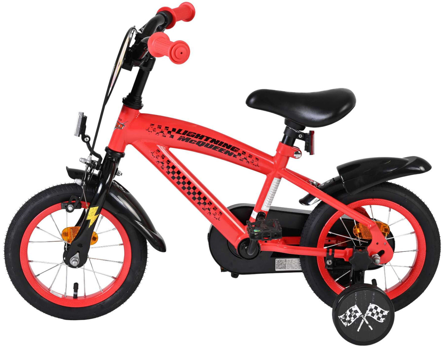 Disney autos disney cars bicicleta para niños - niños - 12 pulgadas - roja